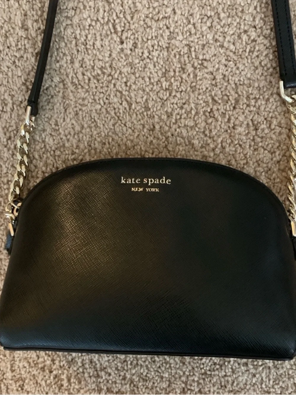 Kate Spade Black and Gold Crossbody Bag